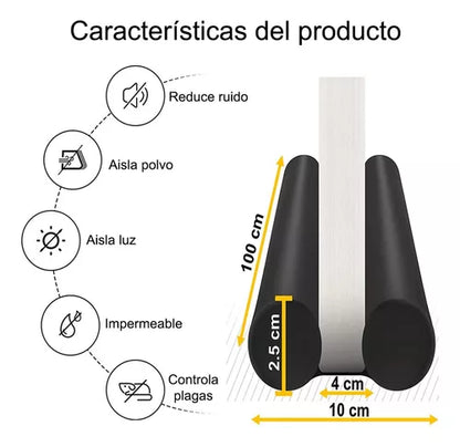 Sellador Impermeable para puertas ( Pack 2 selladores )